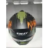 KASK SWAY X1-X SEUL BLACK/GREY/TURUNCU ÇENE ÇIKAN