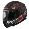 KASK LS2 RAPID 2 KAIJU MAT SİYAH-KIRMIZI-BEYAZ