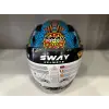 KASK SWAY SW 765 SPRING BLUE ÇENESİZ