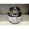 KASK SWAY SW 765 WANTED Black ÇENESİZ