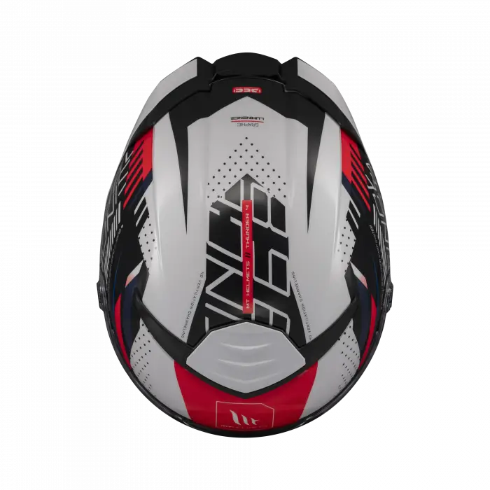 KASK MT THUNDER 4 SV LUMİNENCE A7 BEYAZ/MAVİ/KIRMIZI