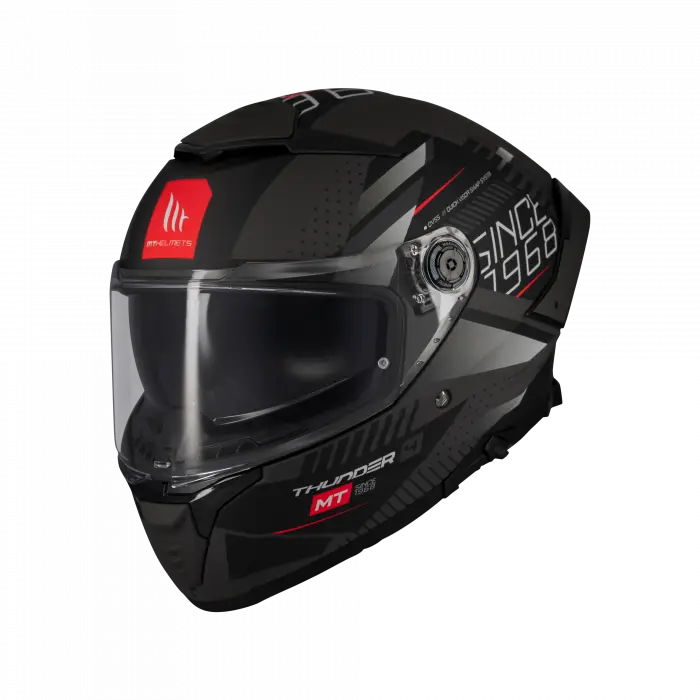 KASK MT THUNDER 4 SV LUMİNENCE D1 MAT GRİ/SİYAH