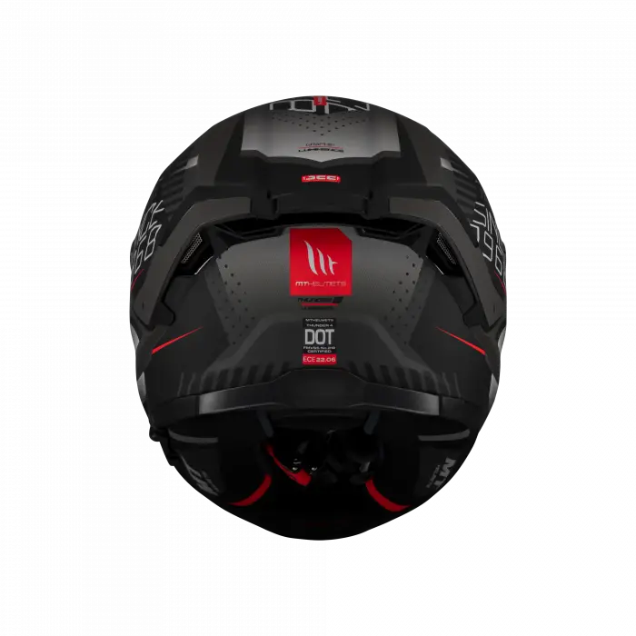 KASK MT THUNDER 4 SV LUMİNENCE D1 MAT GRİ/SİYAH