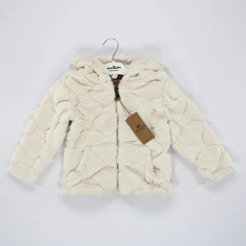 Welkin Bulut Kabartma Desen Süprem Astarlı Kapşonlu Welsoft Kaban 2 - 5 Yaş