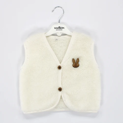 Welkin Welsoft Renkli Baskı Desenli Kız Yelek 6 - 18 Ay