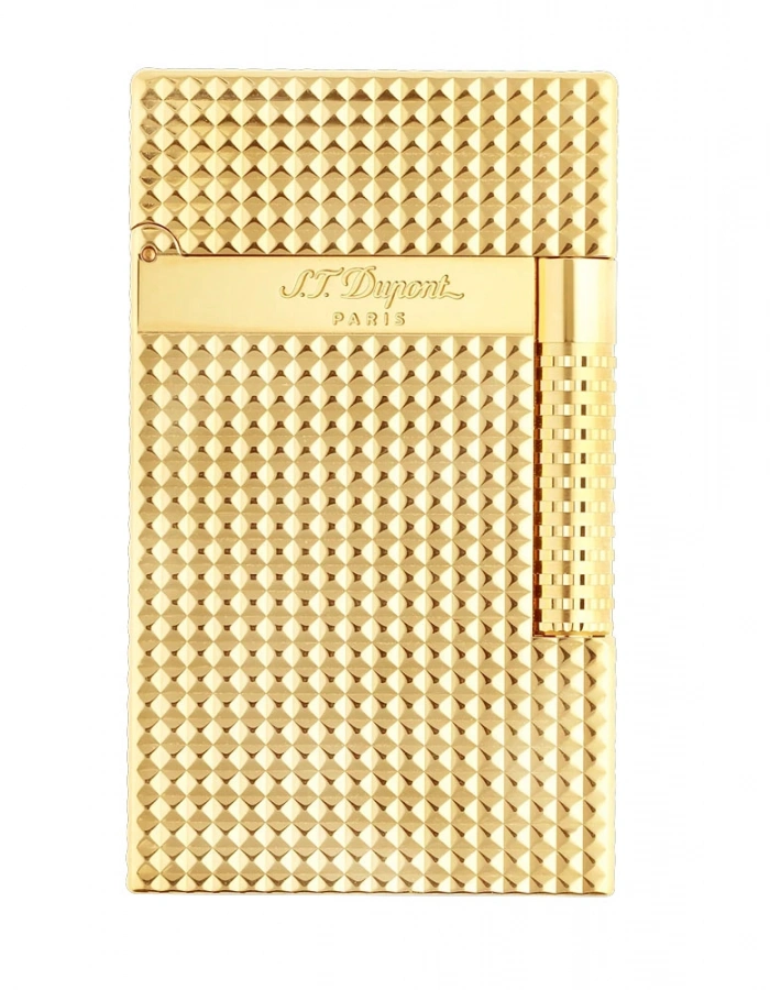 S.T. Dupont Le Grand Çakmak Diamond Head Golden C23009