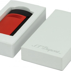 S.T. Dupont Megajet Mat Siyah - Kırmızı Çakmak 20749