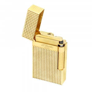 S.T. Dupont Le Grand Çakmak Diamond Head Golden C23009