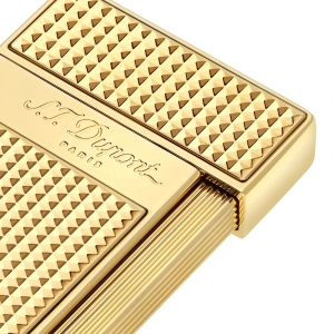 S.T. Dupont Slimmy Golden Diamond Head Çakmak 28009