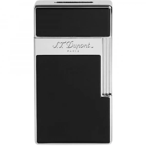 S.T. Dupont Biggy Chrome Shiny Siyah Lake Çakmak 25001