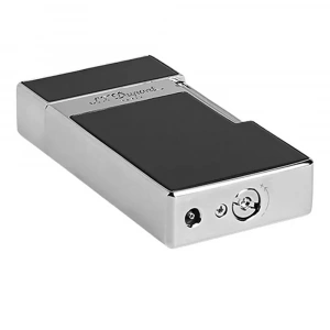 S.T. Dupont Biggy Chrome Shiny Siyah Lake Çakmak 25001