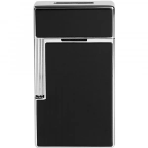 S.T. Dupont Biggy Chrome Shiny Siyah Lake Çakmak 25001