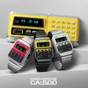 Casio CA-500WE-7BDF Unisex Hesap Makineli Vintage Kol Saati