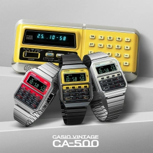 Casio CA-500WEGG-9BDF Hesap Makineli Kol Saati