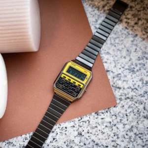 Casio CA-500WEGG-9BDF Hesap Makineli Kol Saati