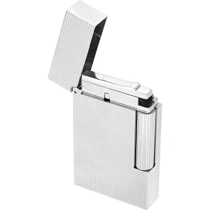 S.T. Dupont Ligne 2 Microdiamond Head Palladium Lighter C016455
