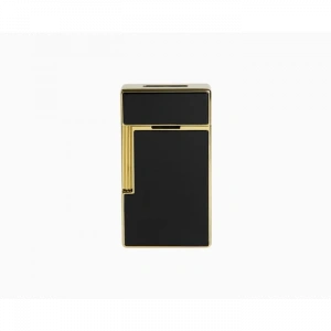 S.T. Dupont Biggy Golden Shiny Black Lacquer Lighter 25002
