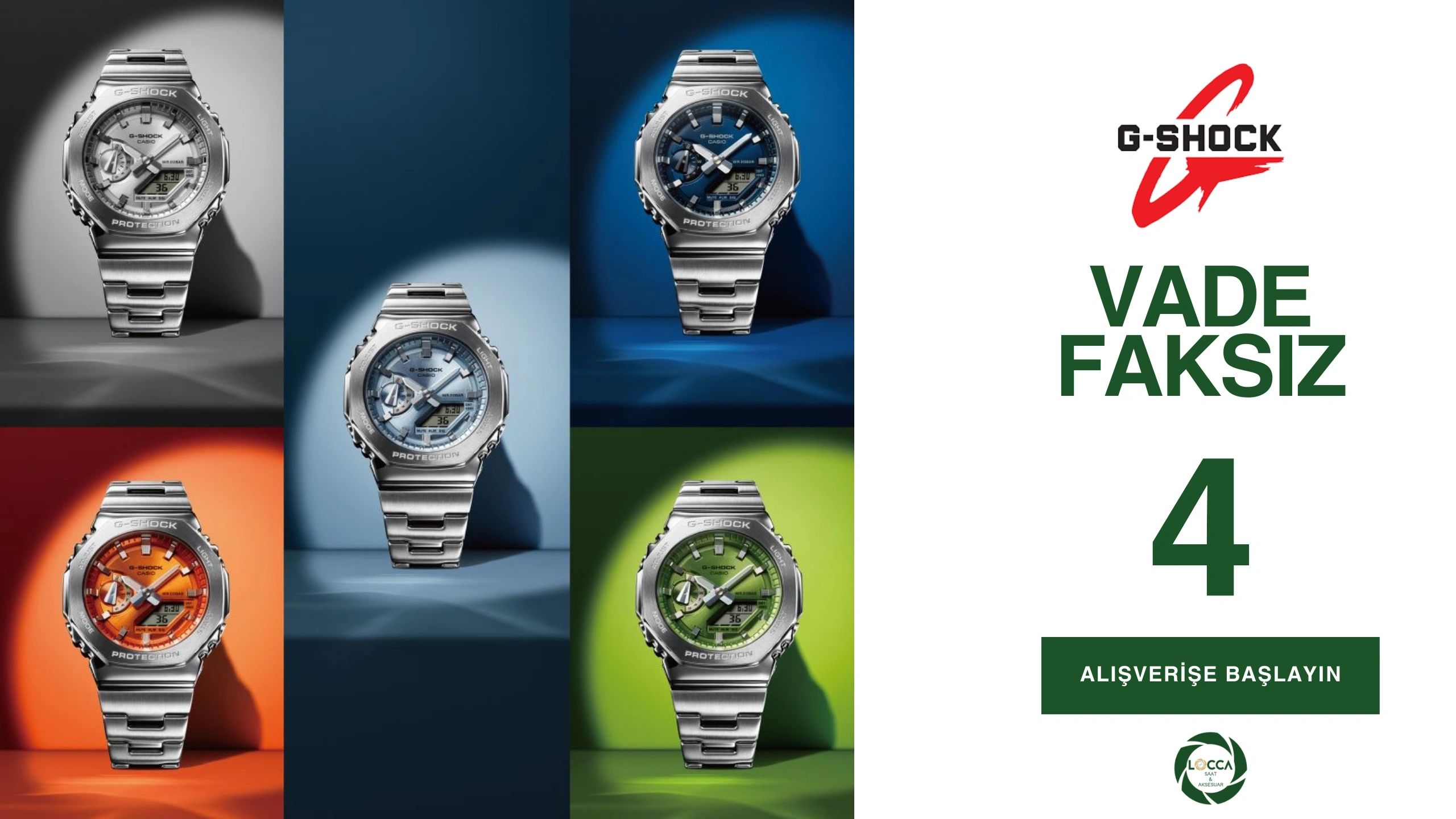 G-Shock Ürünlerde Vade Farksız 4 Taksit