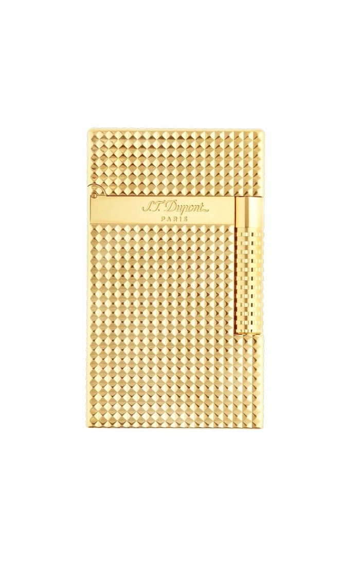 S.T. Dupont Le Grand Çakmak Diamond Head Golden C23009