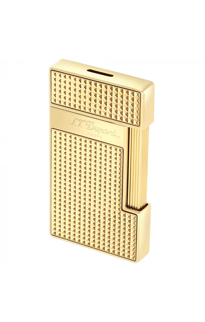 S.T. Dupont Slimmy Golden Diamond Head Çakmak 28009