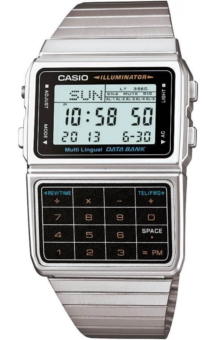 Casio DBC-611-1DF Hesap Makineli Vintage Kol Saati