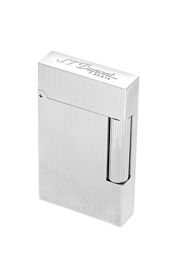 S.T. Dupont Ligne 2 Microdiamond Head Palladium Lighter C016455