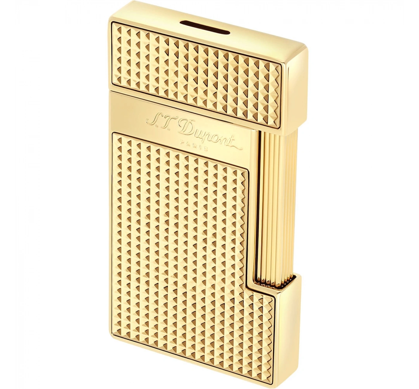 S.T. Dupont Slimmy Golden Diamond Head Çakmak 28009