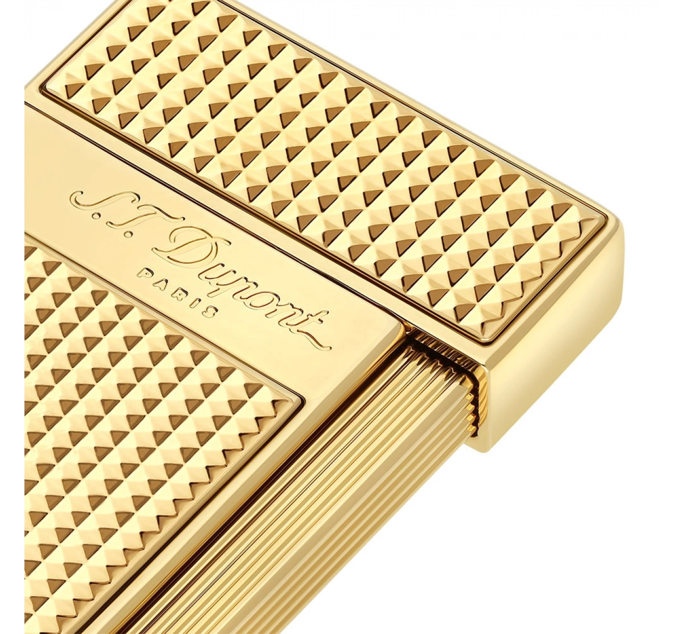 S.T. Dupont Slimmy Golden Diamond Head Çakmak 28009