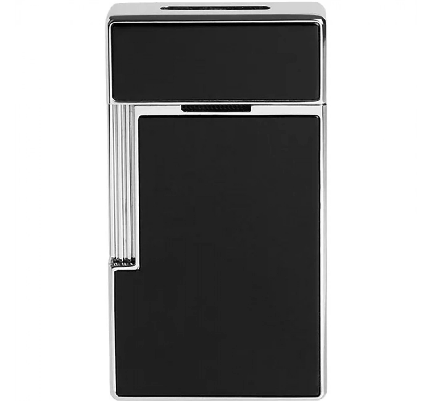 S.T. Dupont Biggy Chrome Shiny Siyah Lake Çakmak 25001