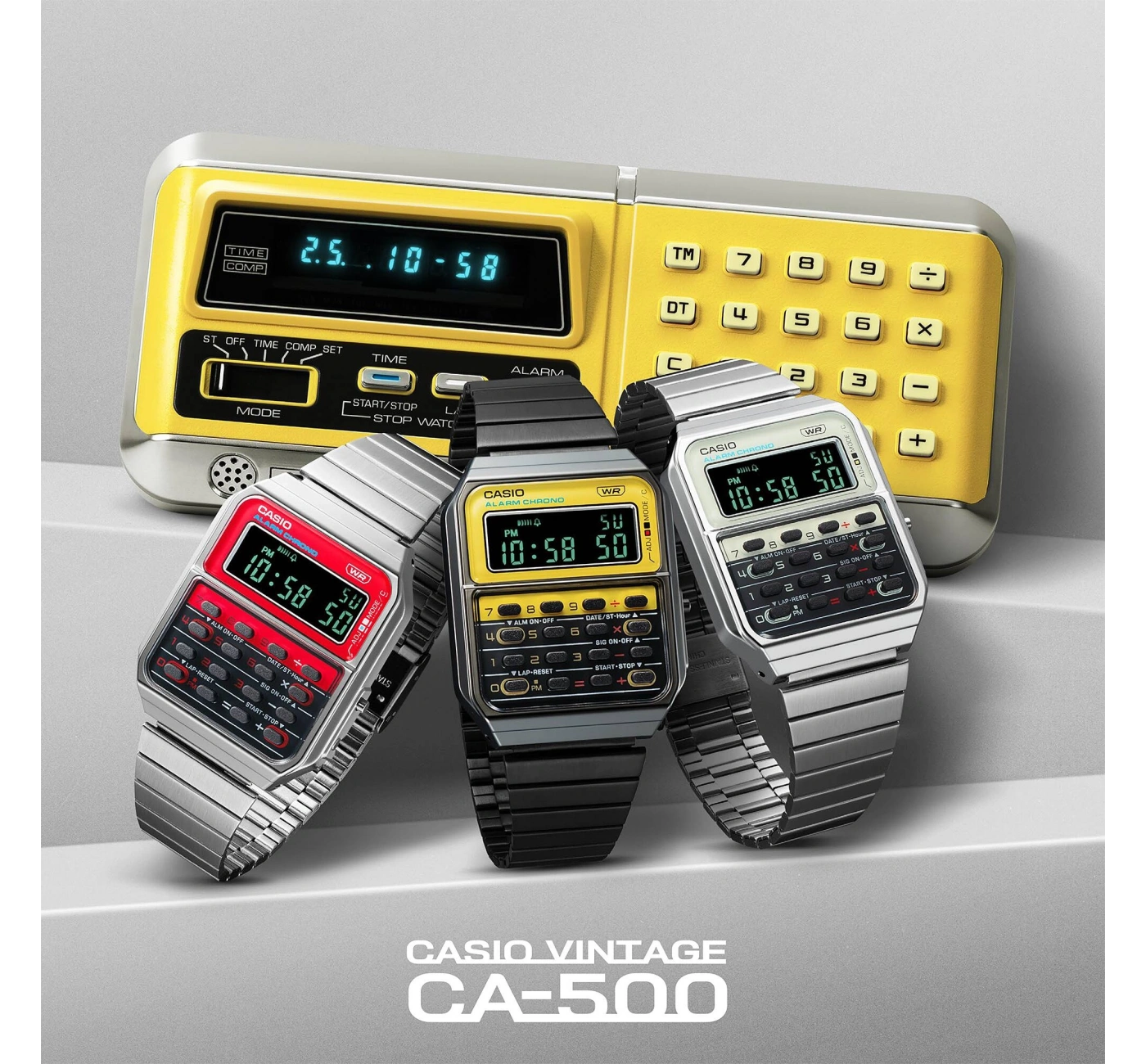 Casio CA-500WEGG-9BDF Hesap Makineli Kol Saati