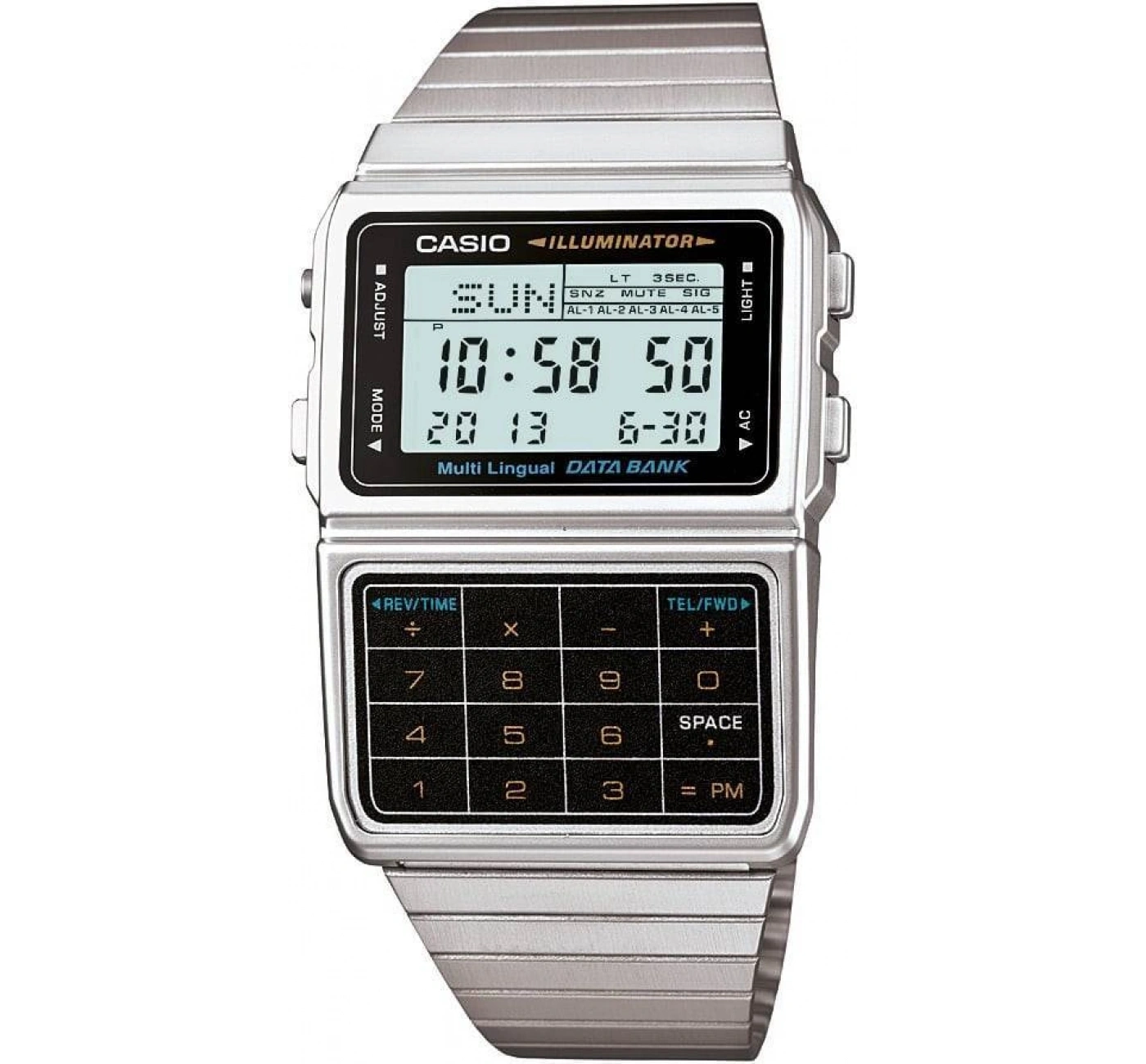 Casio DBC-611-1DF Hesap Makineli Vintage Kol Saati