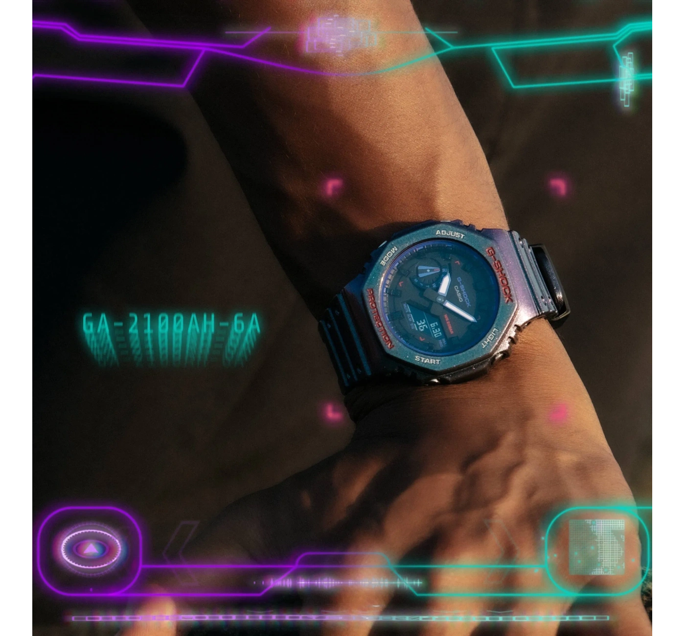 Casio G-Shock GA-2100AH-6ADR Kol Saati