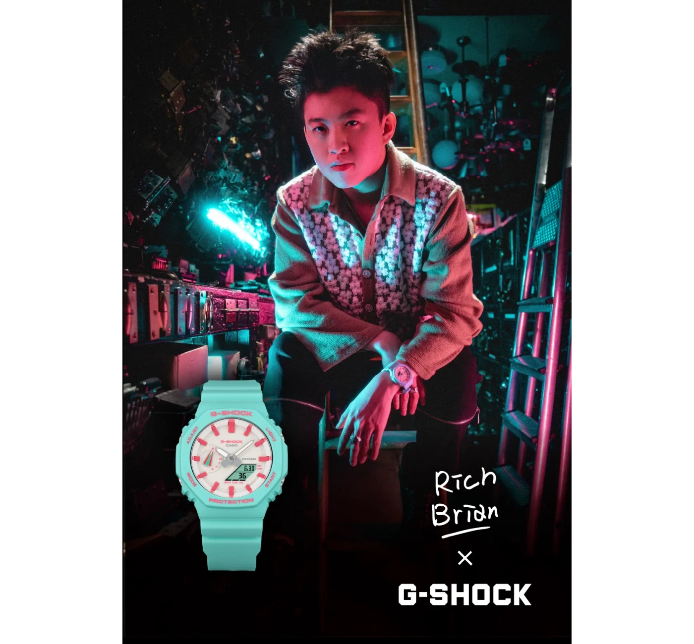 Casio G-Shock GA-2100RB-3ADR Kol Saati
