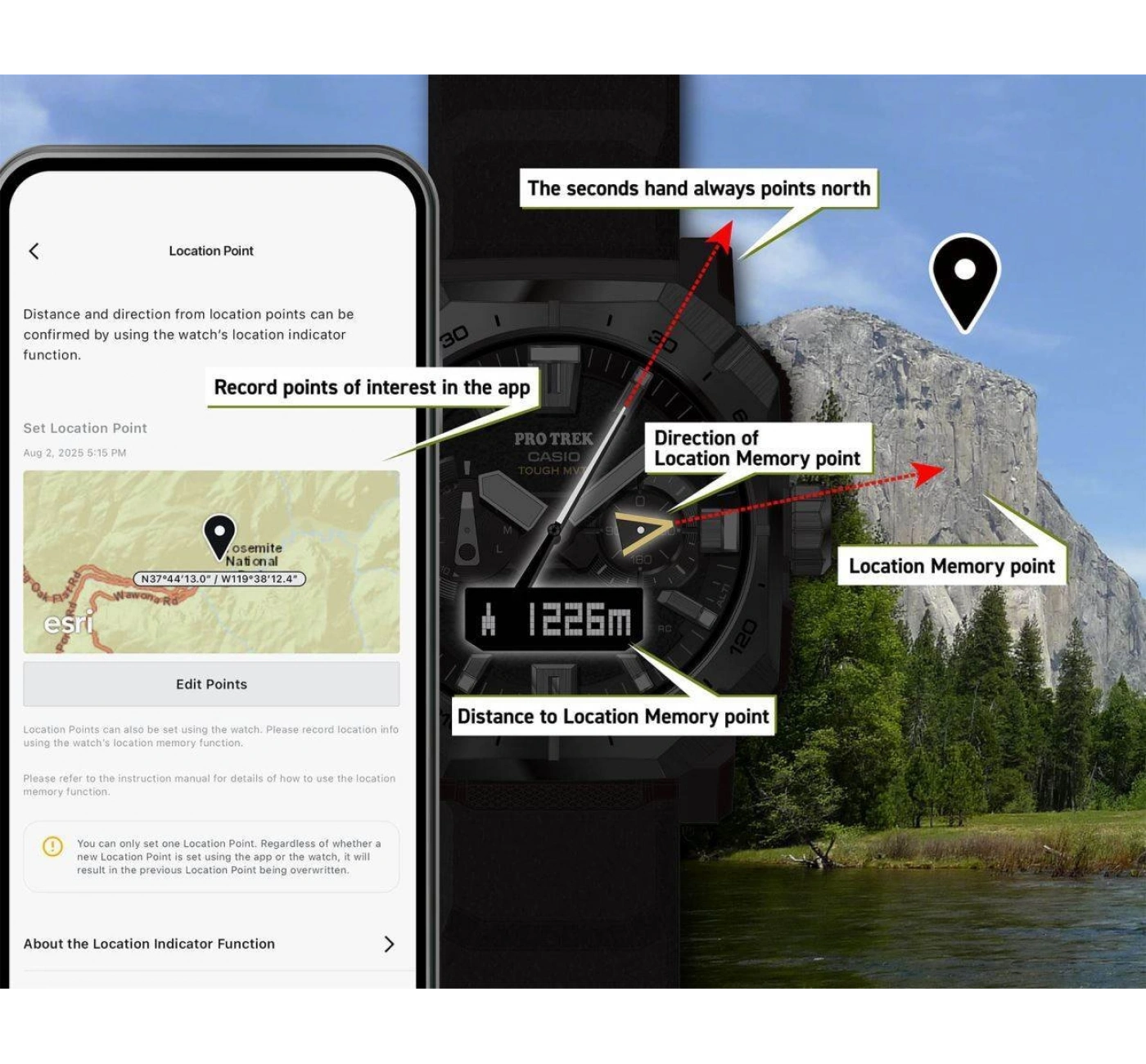 Casio Pro-Trek PRW-B1000-5DR Erkek Kol Saati