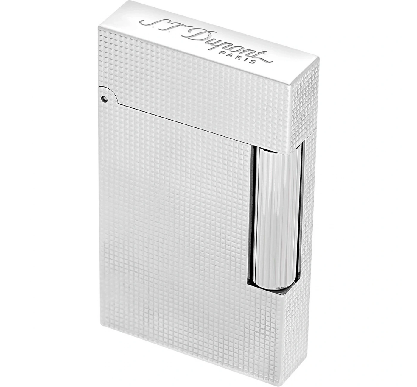 S.T. Dupont Ligne 2 Microdiamond Head Palladium Lighter C016455