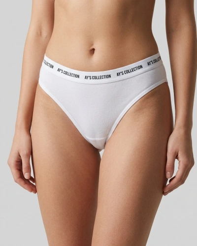 AYS Collection Kadın Bikini Beyaz 6lı Paket