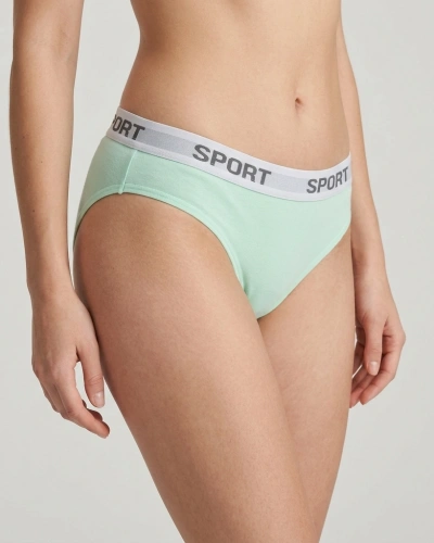 AYS Kadın Spor Bikini Açık Yeşil 6lı Paket