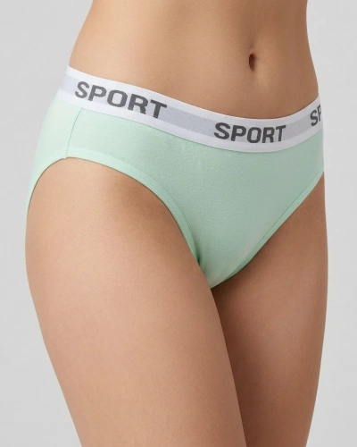 AYS Kadın Spor Bikini Açık Yeşil 6lı Paket