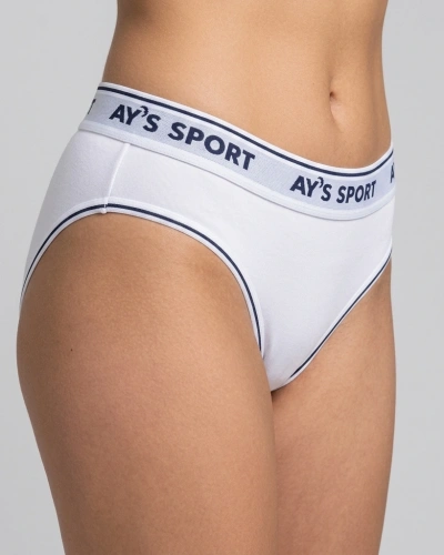 AYS Kadın Spor Bikini Beyaz 6lı Paket
