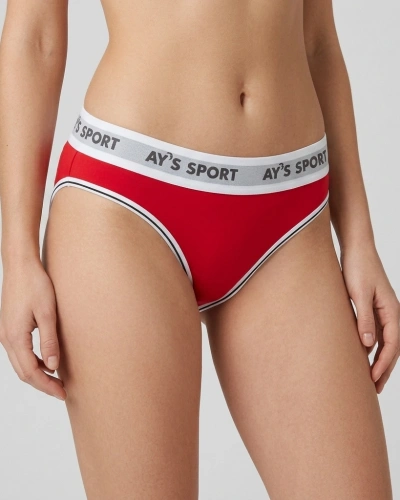 AYS Kadın Spor Bikini Kırmızı 6lı Paket