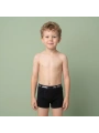 AYS Erkek Çocuk Baskılı Likralı Pamuklu Boxer Siyah 12li Paket