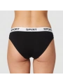AYS Kadın Spor Bikini Siyah 6lı Paket
