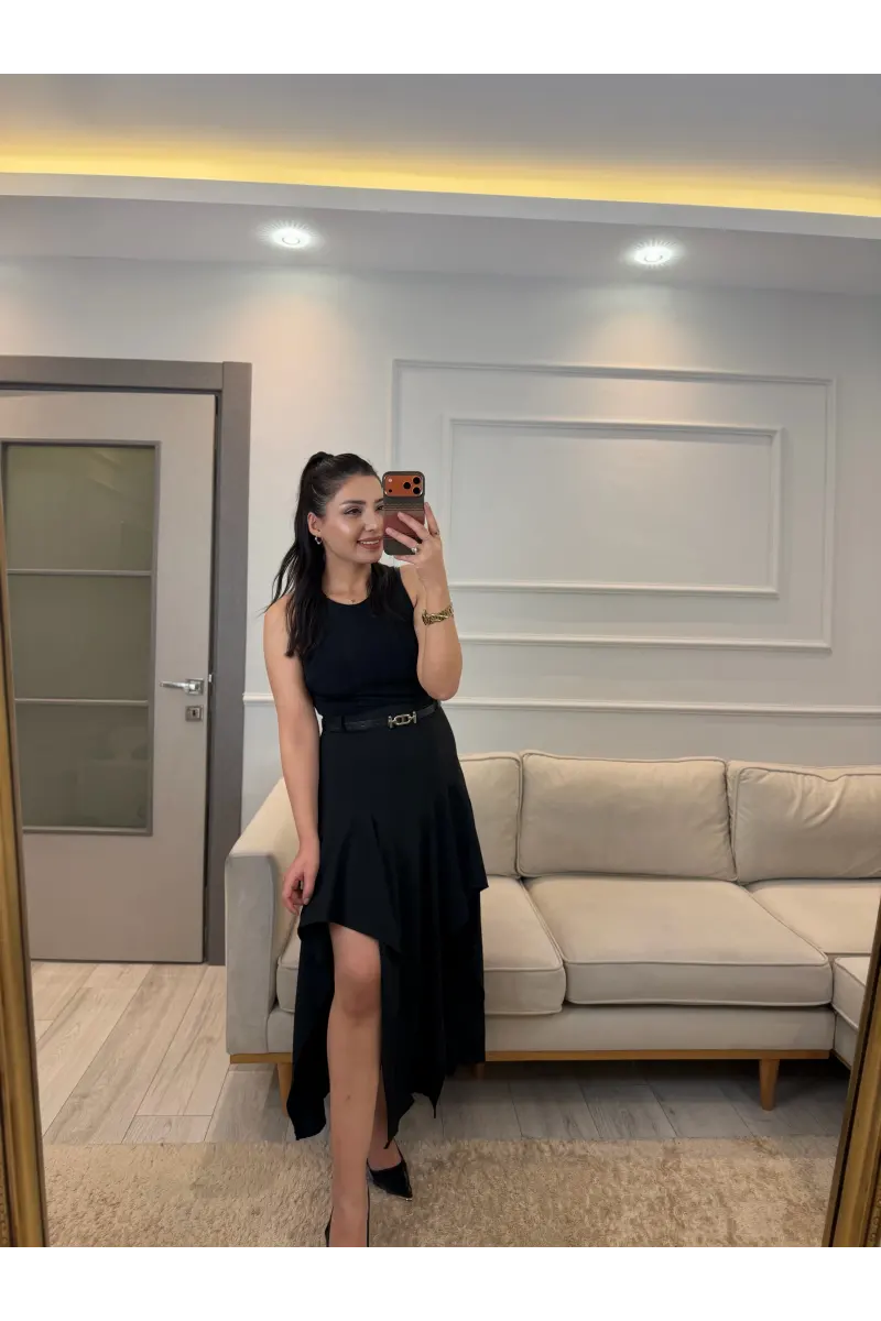 Tasarım Asimetrik Elbise