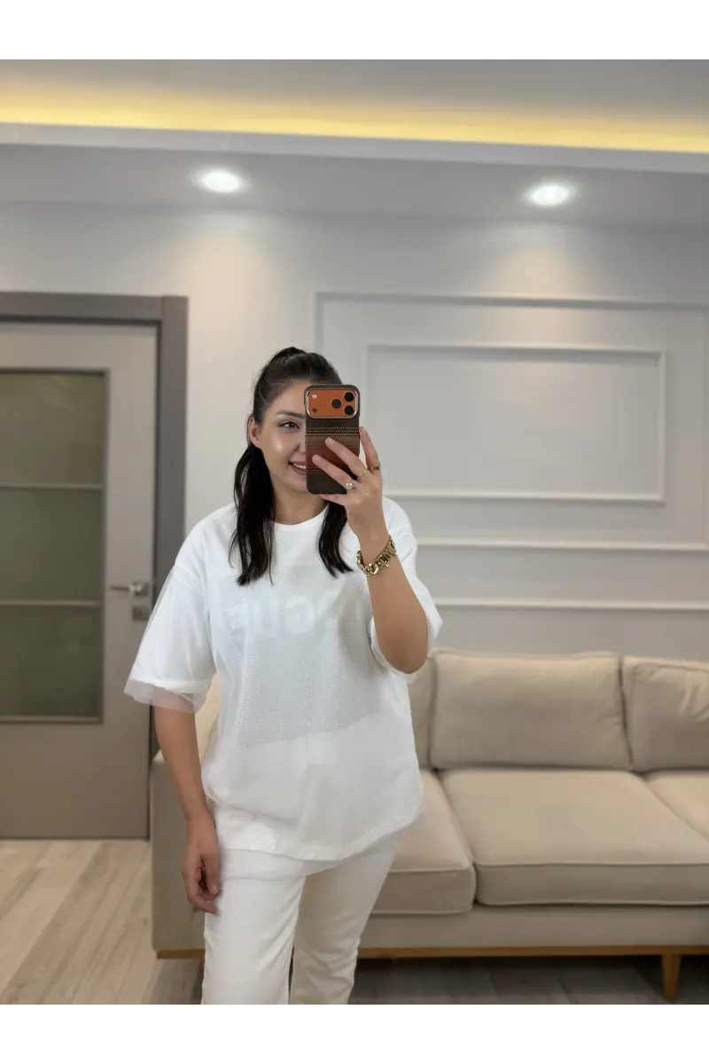Vogax Tül Detaylı T-Shirt
