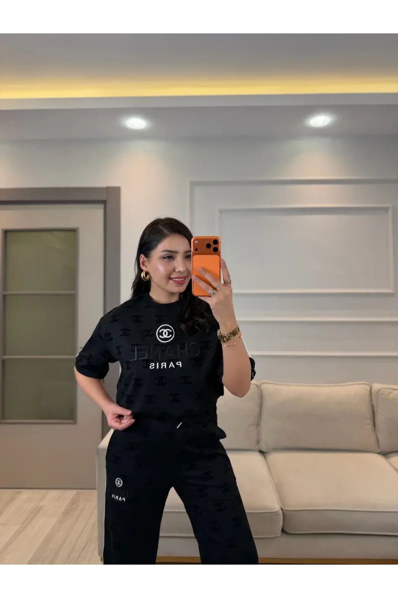 Cc Flok Baskılı İkili Takım