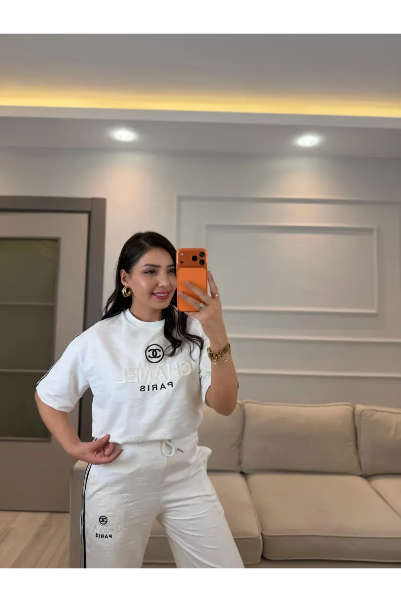 Cc Flok Baskılı İkili Takım
