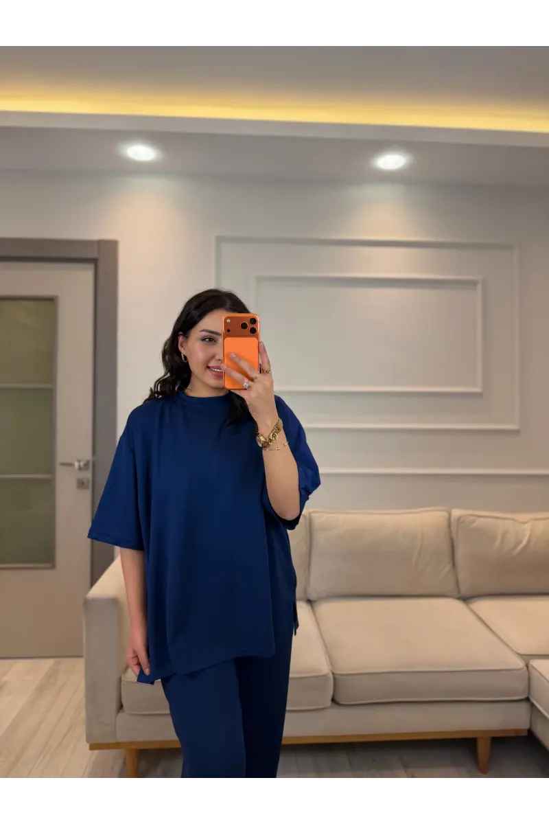 Oysh Yan Yırtmaçlı Paraşüt Garnili Takım