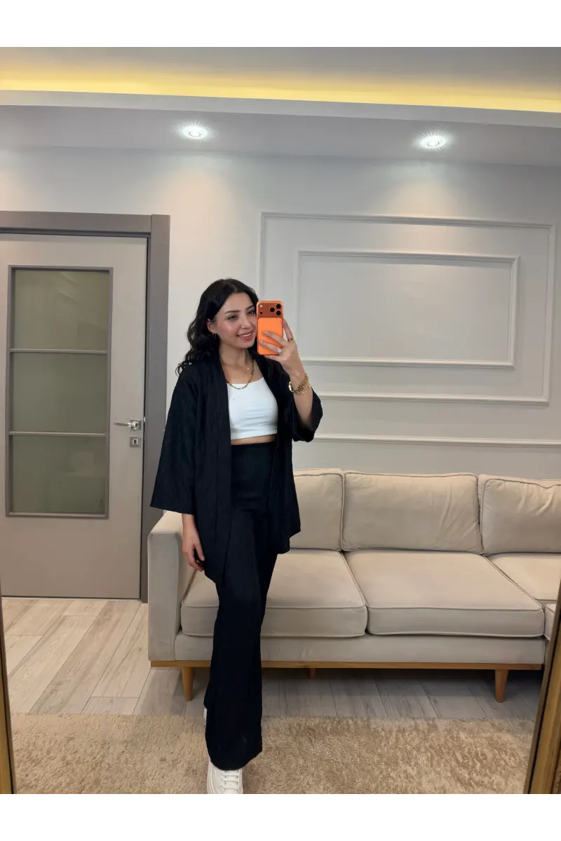 Voager Kimono Pantolon İkili Takım