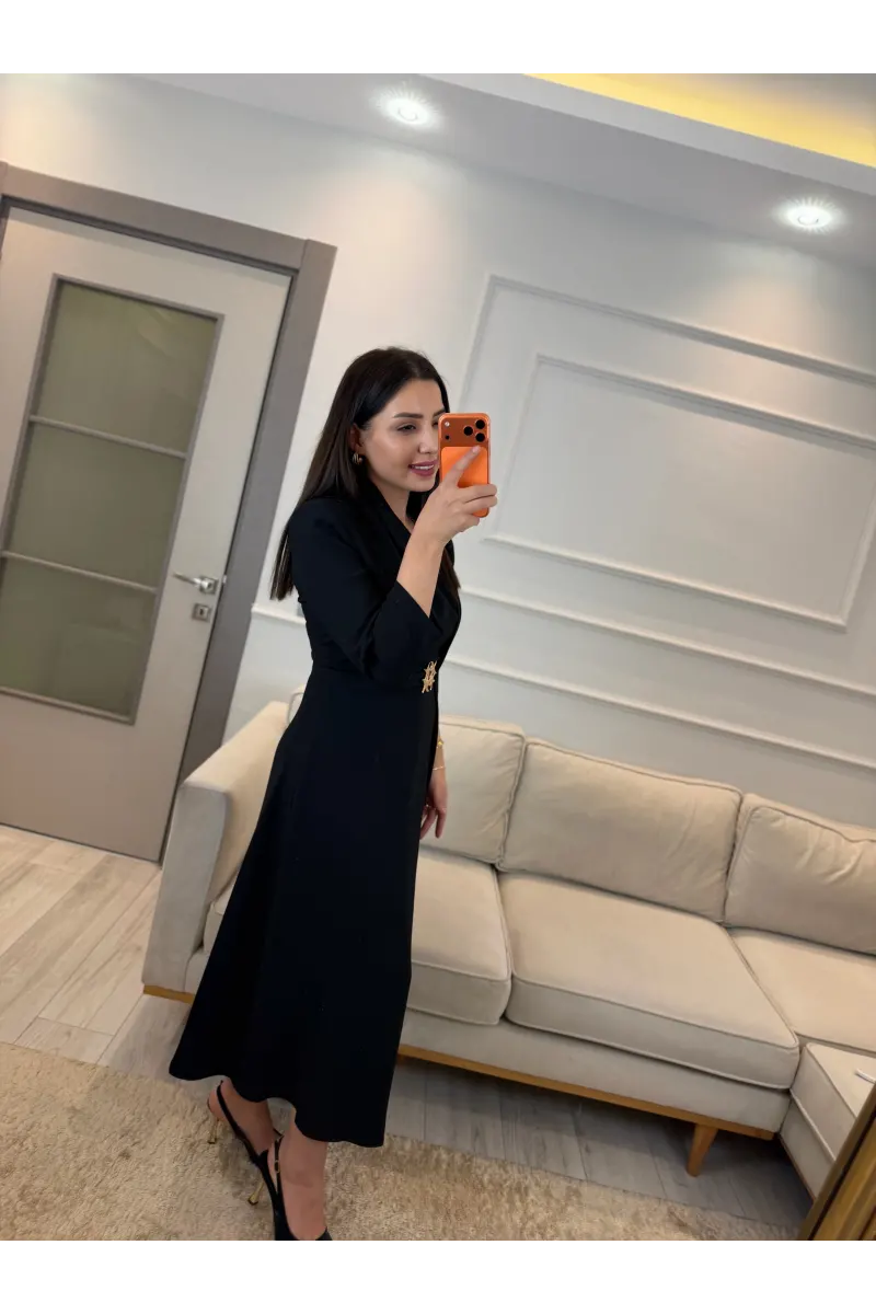Lia Kemer Detaylı Elbise