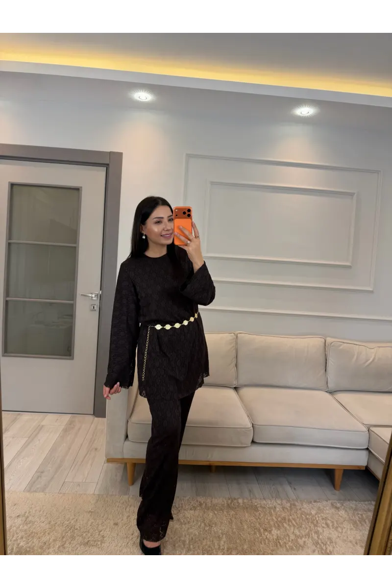 Zincir Kemer Güpür İkili Takım